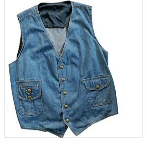 70s Retro Lee Denim Vest Western Workwear LeeSet
